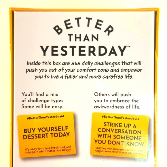 BETTER THAN YESTERDAY 365 Daily Challenge Cards Factory Sealed - Picture 5 of 12
